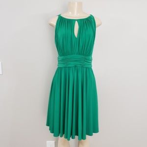 DRESSBARN | Sleeveless Solid Green Dress size 4